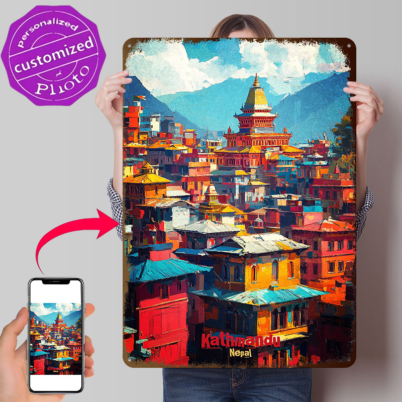Home Decor Kathmandu - ملصق فني ثلاثي الأبعاد بتصميم كاتماندو،
