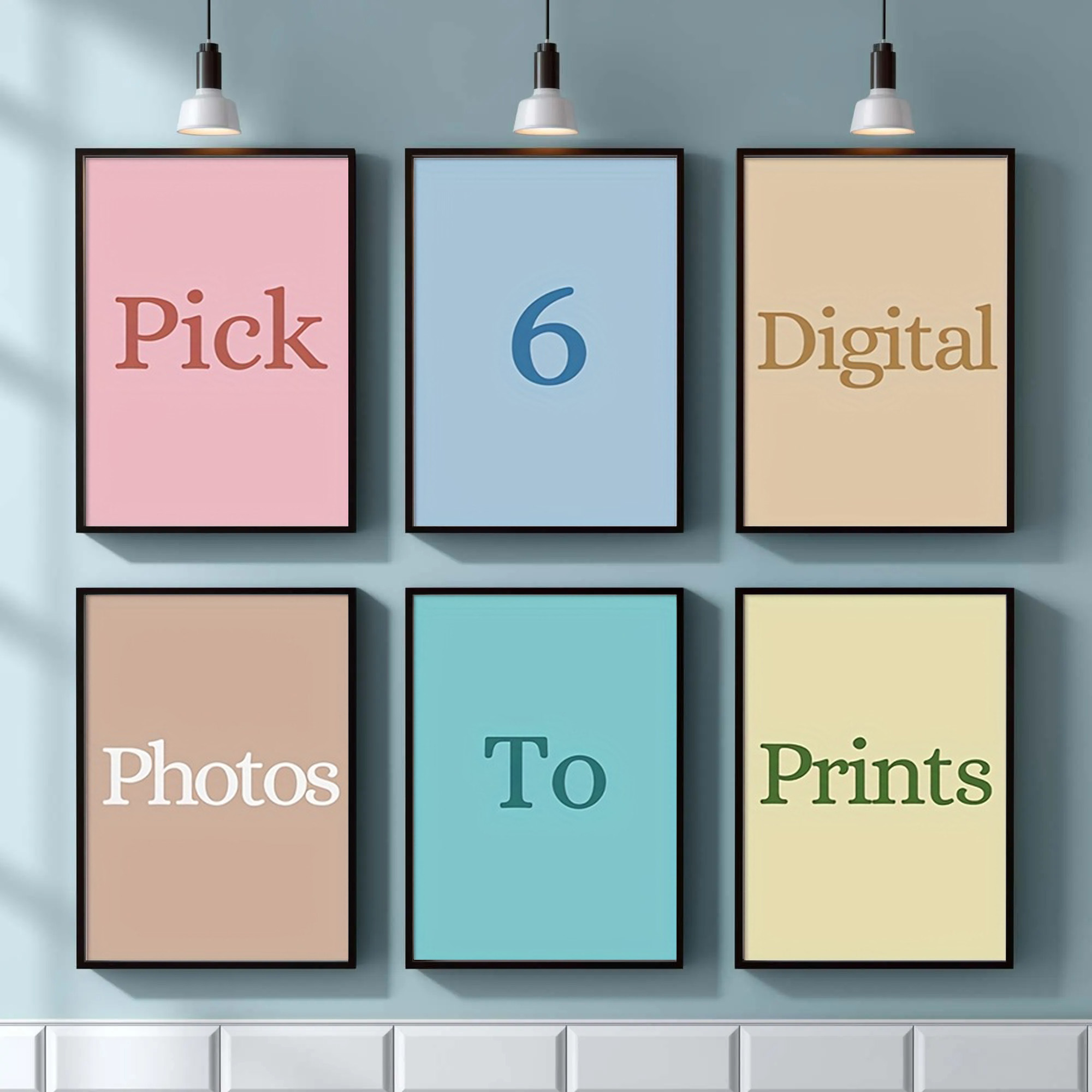 Home Decor Canvas - 4/5/6 قطع طباعة قماشية مخصصة بصورة