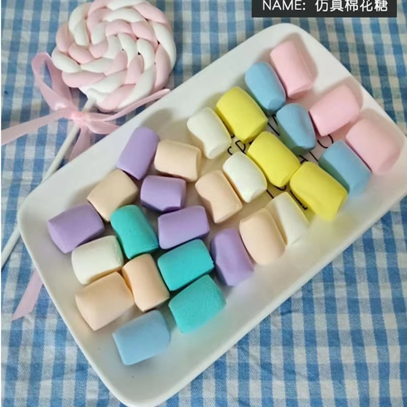 Home Decor From Clay - نموذج حلوى المارشميلو المزيفة المصنوعة من