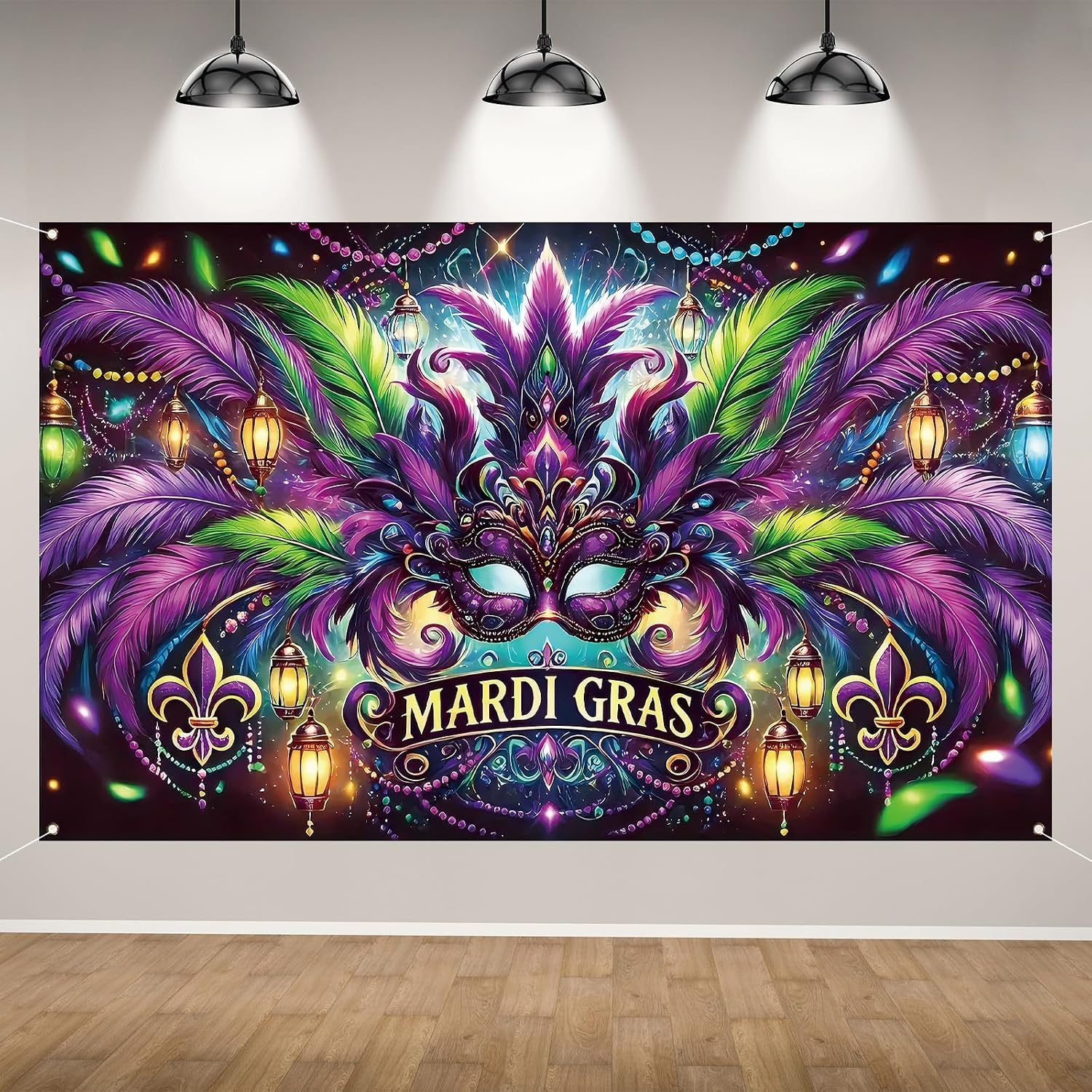 Home Decor New Orleans - خلفية تصوير لمهرجان ماردي غرا، ديكور