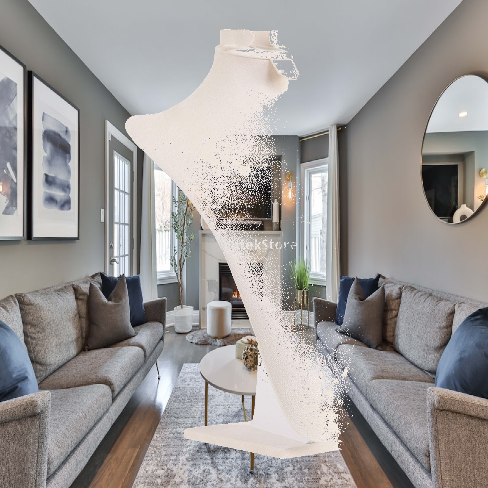 Home Decor Retail Stores - حامل عرض قلادات على شكل تمثال