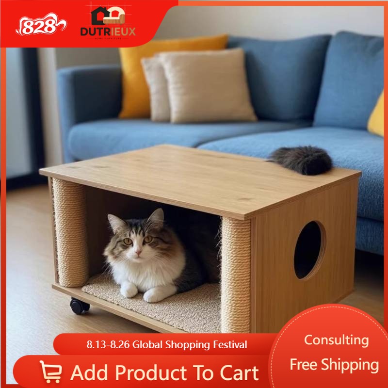 Home Decor On Wheels - على عجلات طاولة جانبية يابانية ديكور