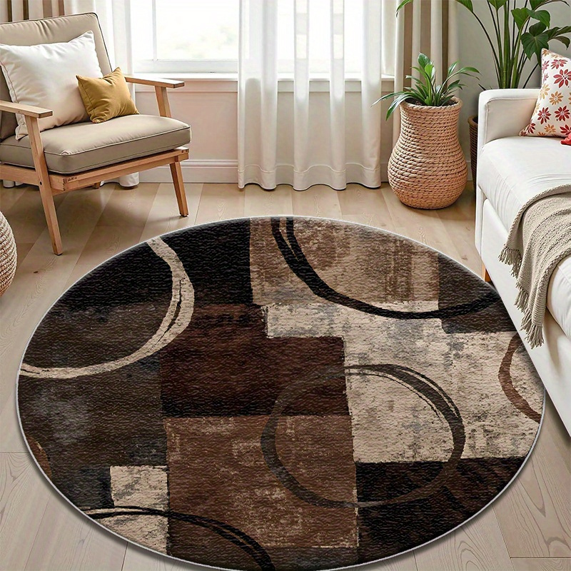 Home Decor Retail Stores - سجادة أرضية عصرية بتصميم منحني كلاسيكي،