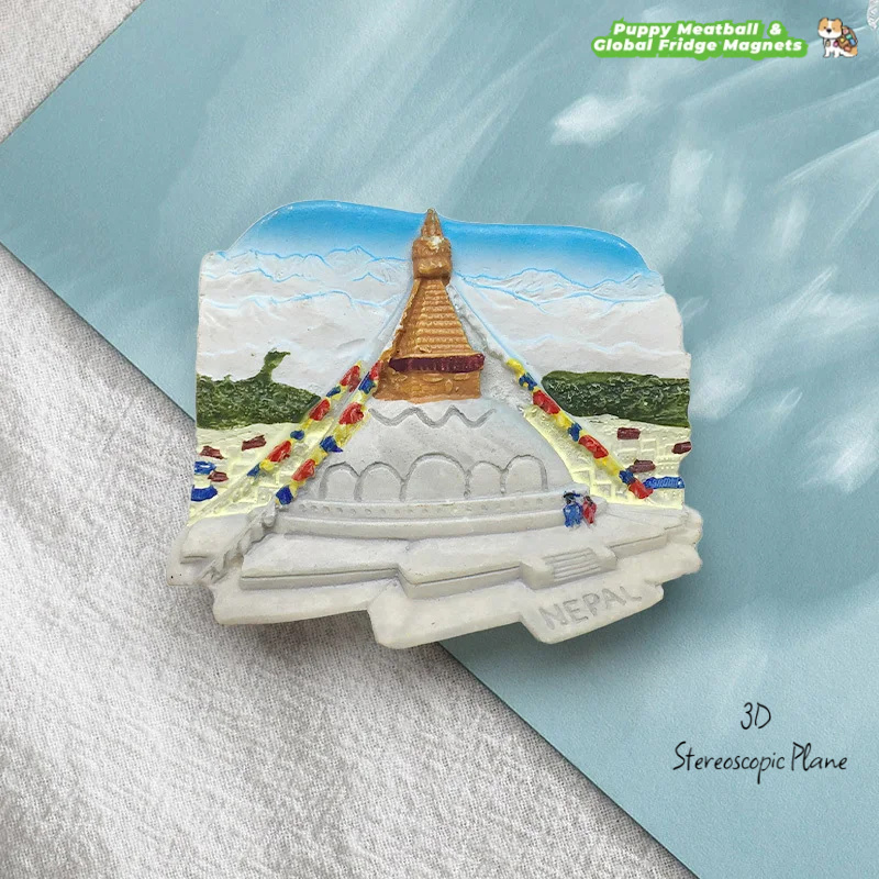 Home Decor Kathmandu - نيبال كاتماندو بودكا ستوبا مشهد مغناطيس