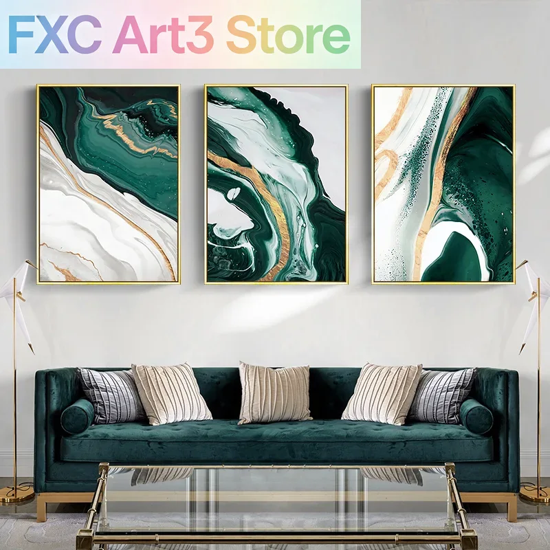 Abstract Oil Painting - لوحة فنية جدارية عصرية بدون إطار،