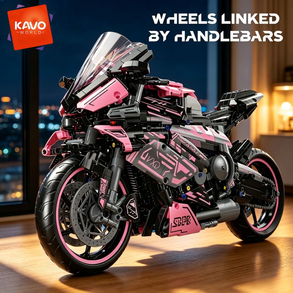 Home Decor On Wheels - KAVOWORLD طقم نموذج دراجة نارية كبيرة