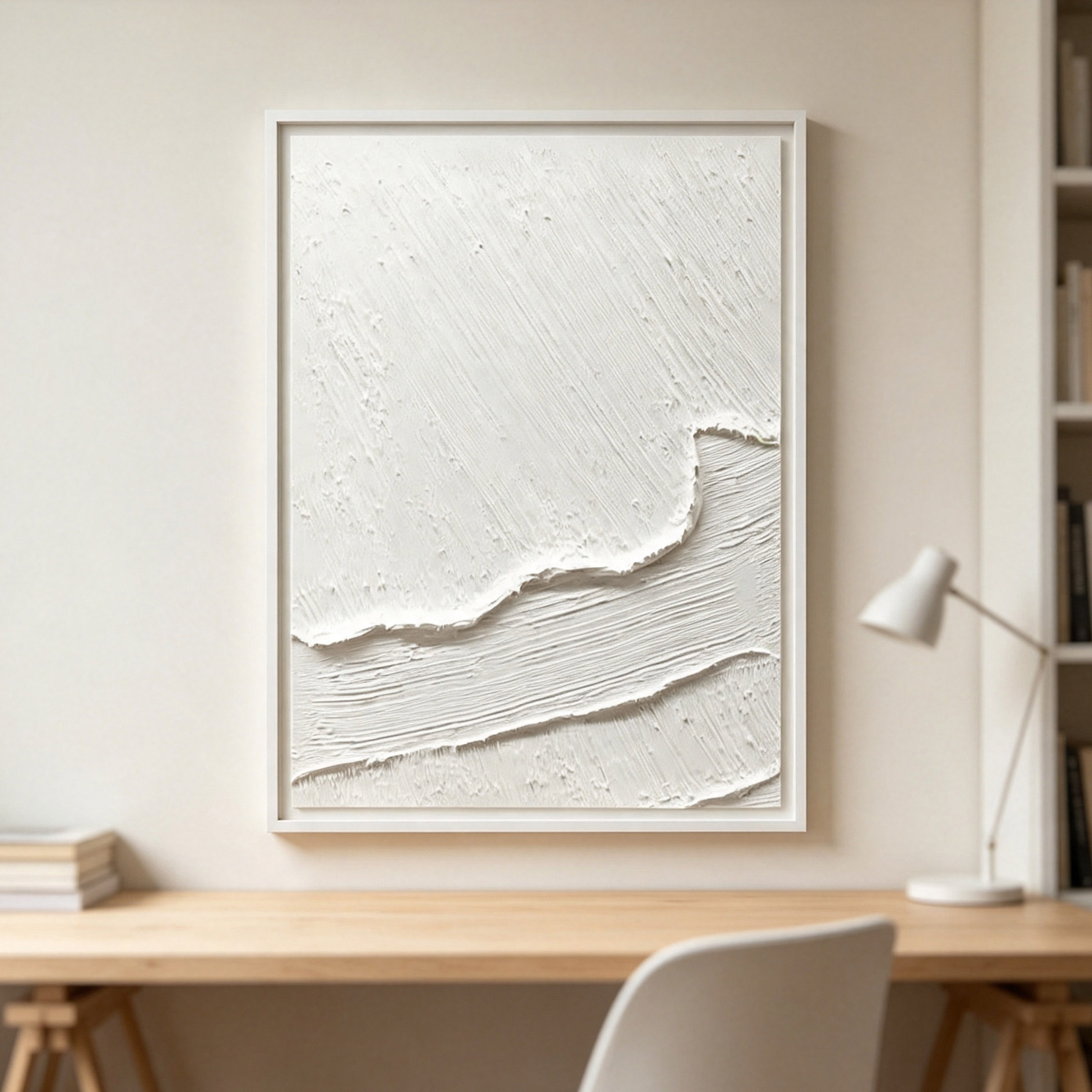 لوحة زيتية تجريدية ثلاثية الأب - مراجعة Abstract Oil Painting وسعره