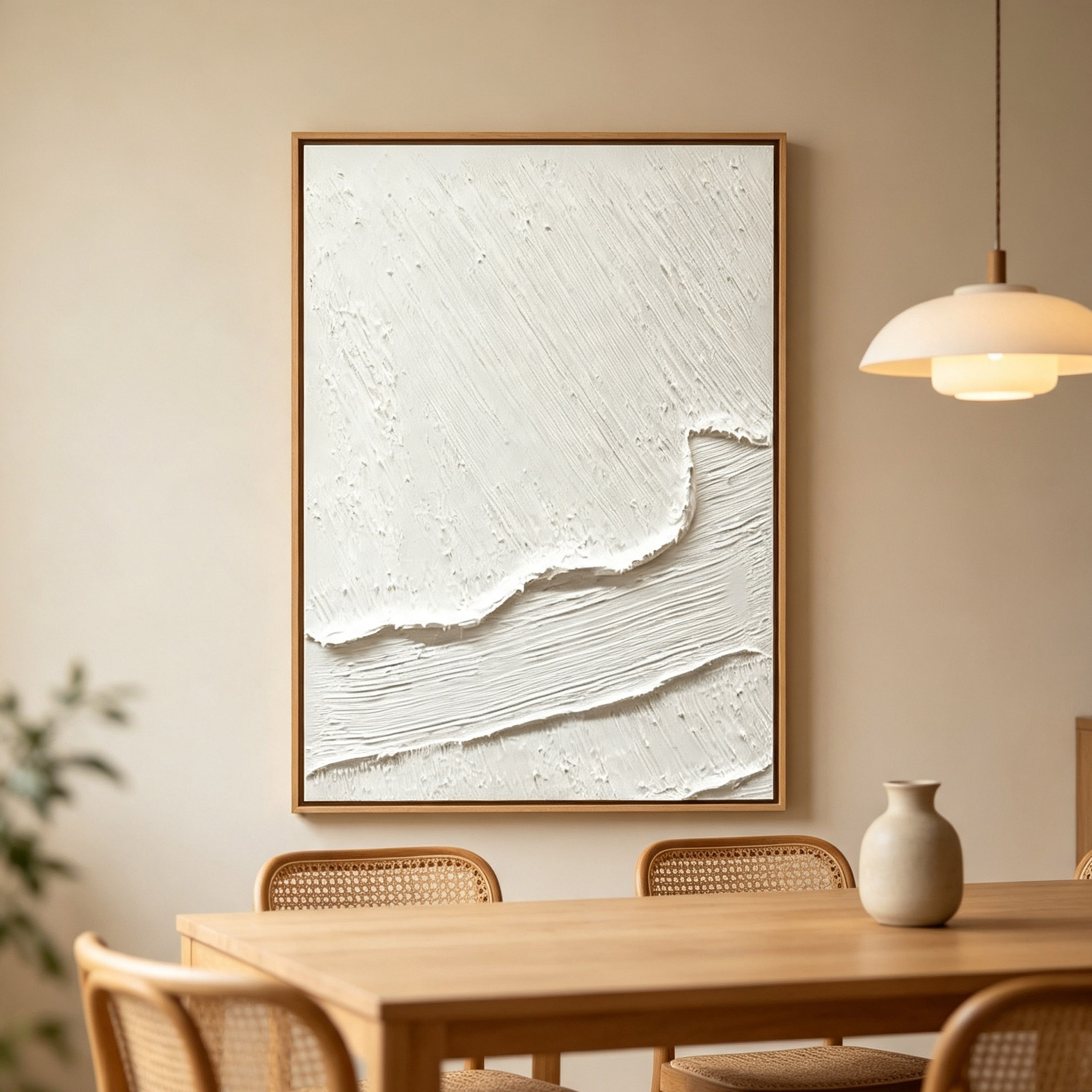 لوحة زيتية تجريدية ثلاثية الأب - مراجعة Abstract Oil Painting وسعره