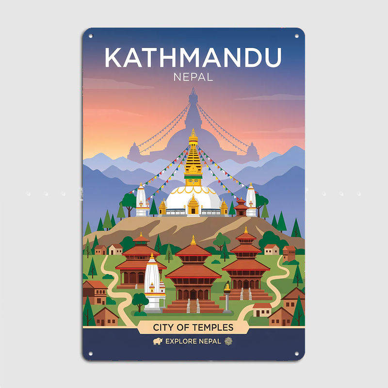 ملصقات جدارية بتصميم مدينة كات - مراجعة Home Decor Kathmandu وسعره