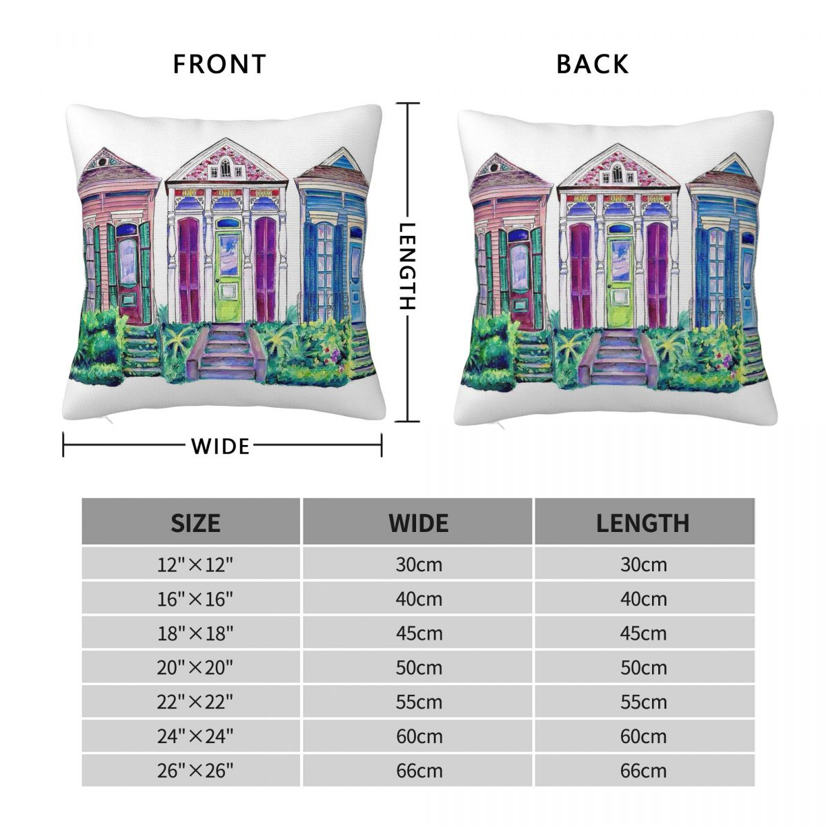 غطاء وسادة مربع بتصميم منازل ن - مراجعة Home Decor New Orleans وسعره