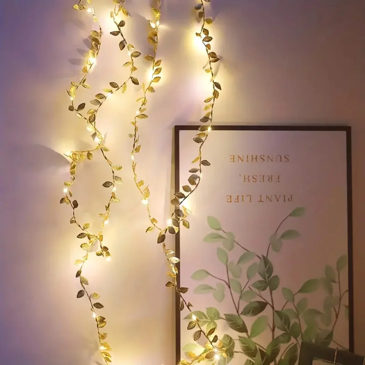 ضوء خرافي بأوراق صغيرة ذهبية و - مراجعة Rope Light Decoration وسعره