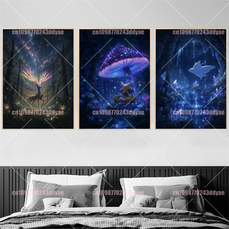 لوحات أصلية لشخصيات أنمي بوكيم - مراجعة Home Decor Canvas وسعره