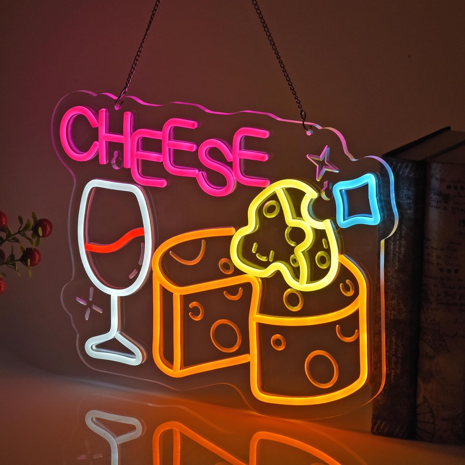 لافتة نيون على شكل جبنة، إضاءة - مراجعة Home Decor Retail Stores وسعره