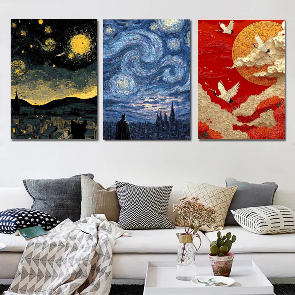 لوحة زيتية على طراز ياباندي، م - مراجعة Home Decor Japandi Style وسعره