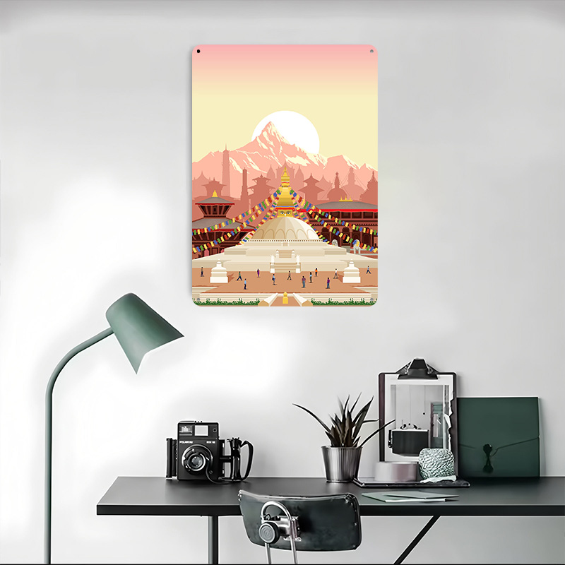لوحة معدنية مخصصة بتصميم كاتما - مراجعة Home Decor Kathmandu وسعره