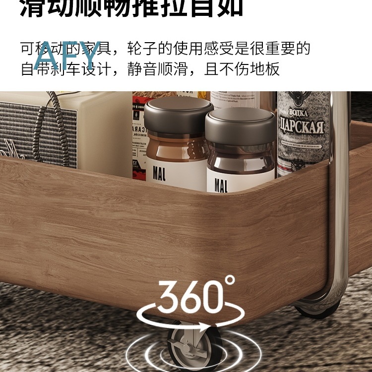 طاولة جانبية متحركة بتصميم عتي - مراجعة Home Decor On Wheels وسعره