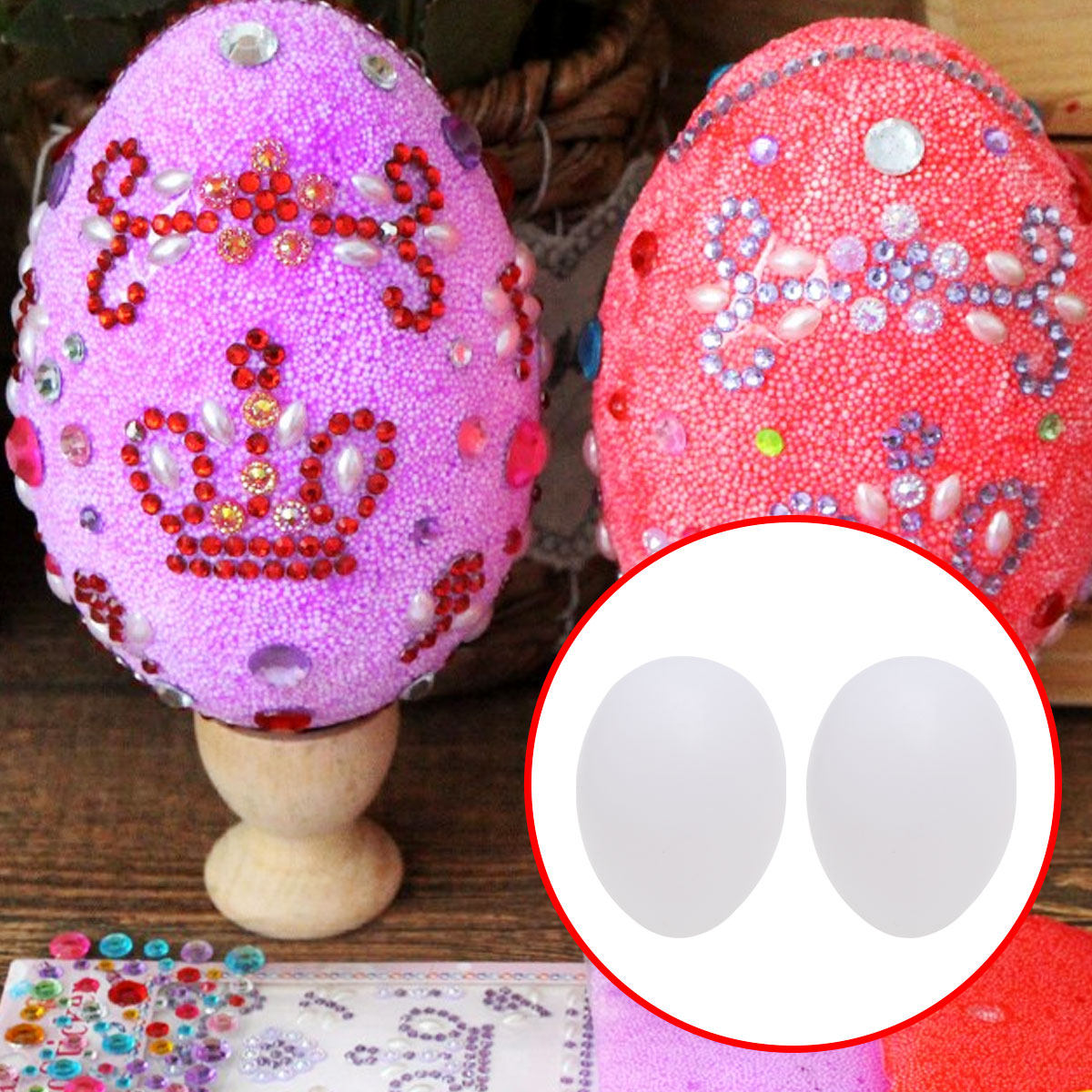 50 قطعة من بيض الحمام الاصطناع - مراجعة Home Decor Store وسعره