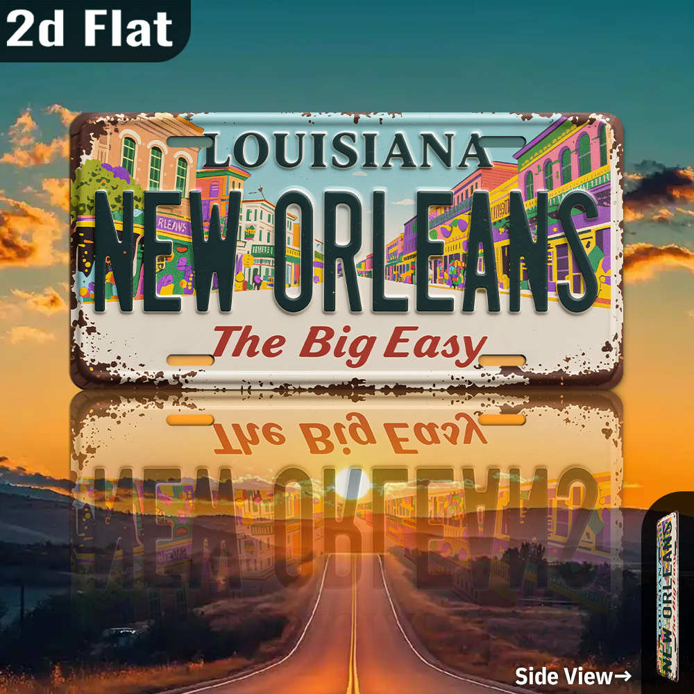 علامة فنية جدارية معدنية عتيقة - مراجعة Home Decor New Orleans وسعره