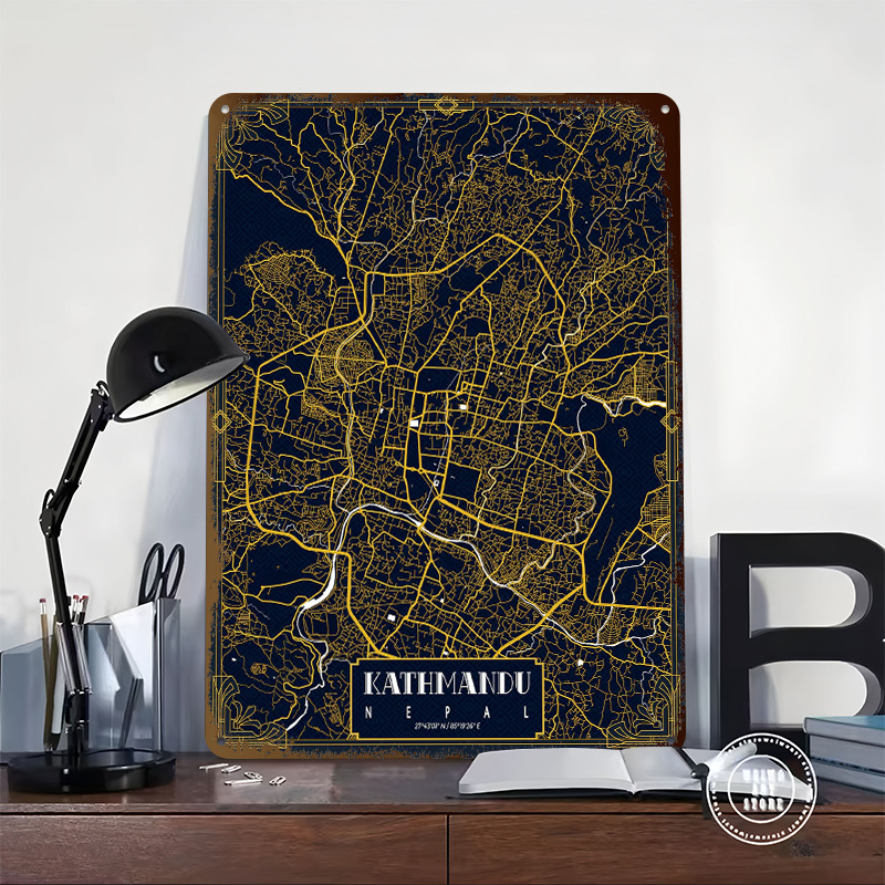 خريطة مدينة كاتماندو الذهبية ث - مراجعة Home Decor Kathmandu وسعره