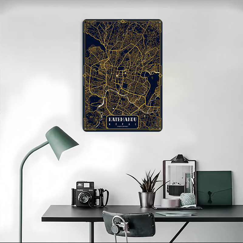 خريطة مدينة كاتماندو الذهبية ث - مراجعة Home Decor Kathmandu وسعره