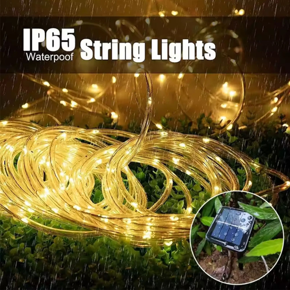 أضواء LED خارجية تعمل بالطاقة  - مراجعة Rope Light Decoration وسعره