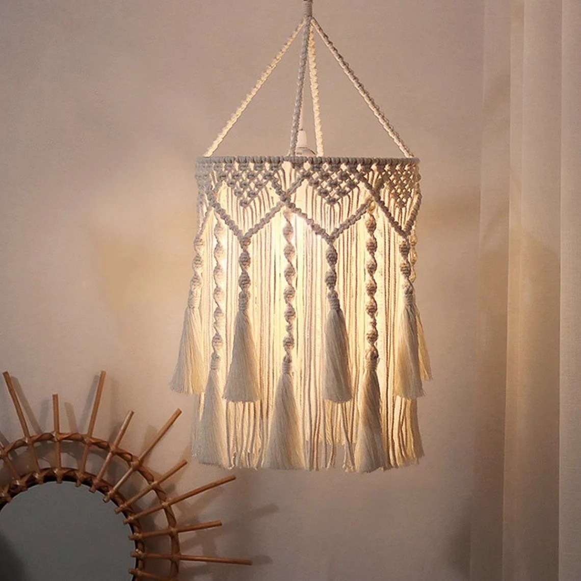 عاكس الضوء من حبل القطن المنسو - مراجعة Rope Light Decoration وسعره