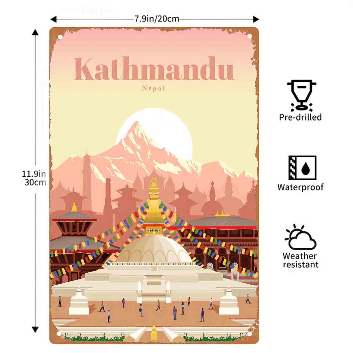 ملصق جداري ثنائي الأبعاد مسطح  - مراجعة Home Decor Kathmandu وسعره