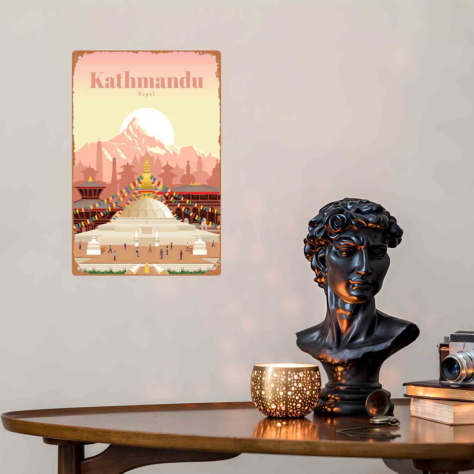ملصق جداري ثنائي الأبعاد مسطح  - مراجعة Home Decor Kathmandu وسعره