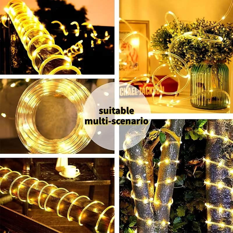 أضواء حبلية تعمل بالطاقة الشمس - مراجعة Rope Light Decoration وسعره
