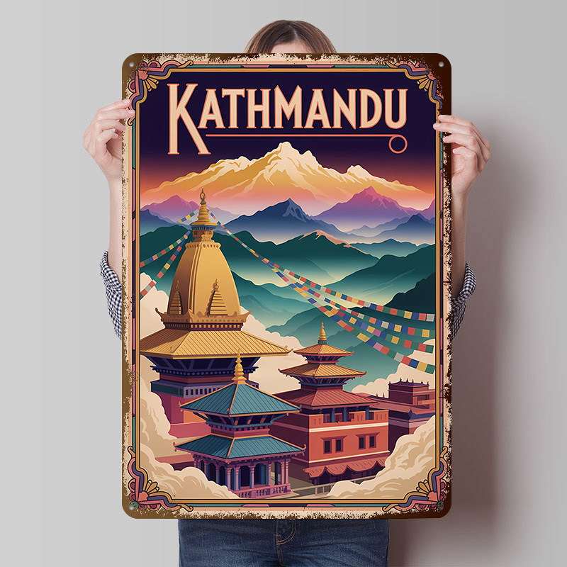 ملصق فني مطبوع بتصميم كاتماندو - مراجعة Home Decor Kathmandu وسعره