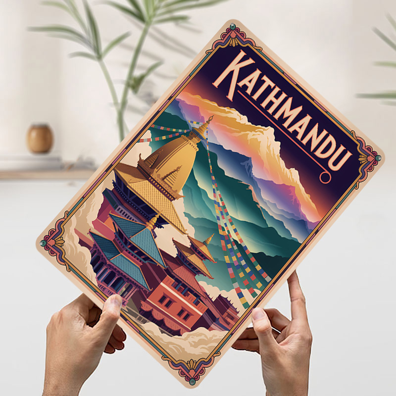 ملصق فني مطبوع بتصميم كاتماندو - مراجعة Home Decor Kathmandu وسعره