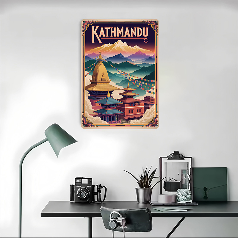 ملصق فني مطبوع بتصميم كاتماندو - مراجعة Home Decor Kathmandu وسعره