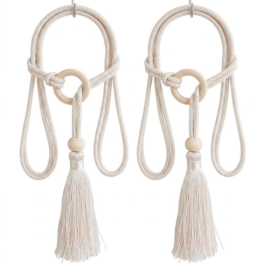 رباطات ستائر 1 زوج بتصميم عصري - مراجعة Rope Light Decoration وسعره