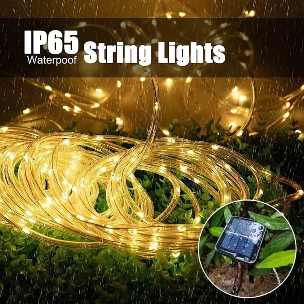 أضواء حبلية شمسية مقاومة للماء - مراجعة Rope Light Decoration وسعره