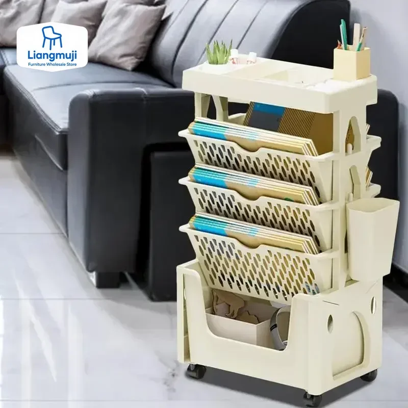 5 الطبقة المنقولة رف كتب على ع - مراجعة Home Decor On Wheels وسعره