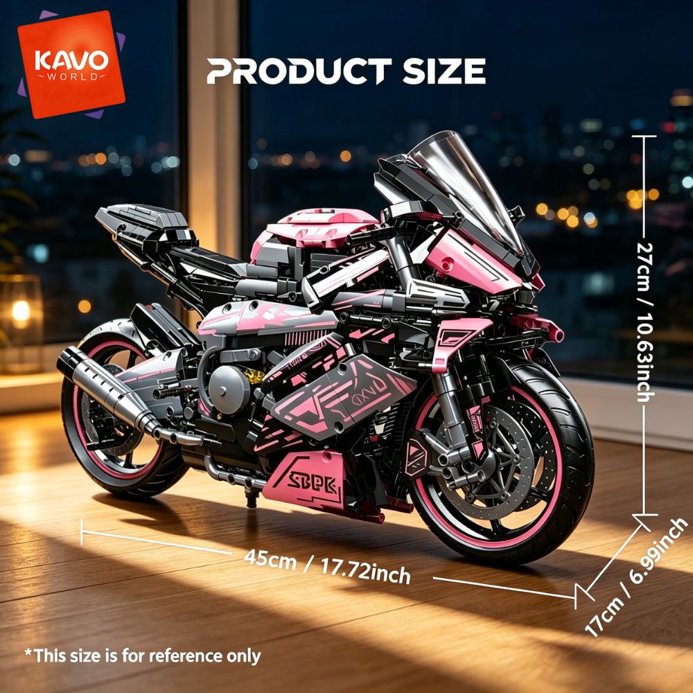 KAVOWORLD طقم نموذج دراجة ناري - مراجعة Home Decor On Wheels وسعره