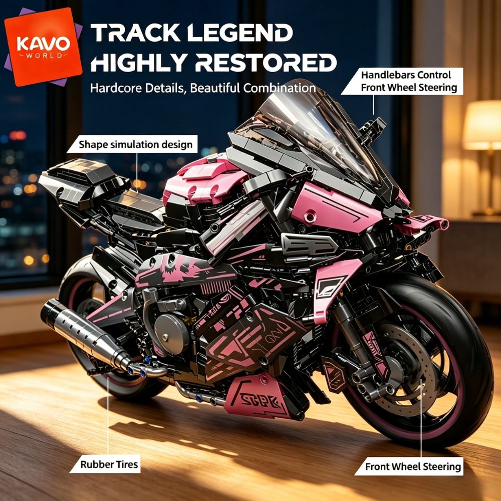 KAVOWORLD طقم نموذج دراجة ناري - مراجعة Home Decor On Wheels وسعره