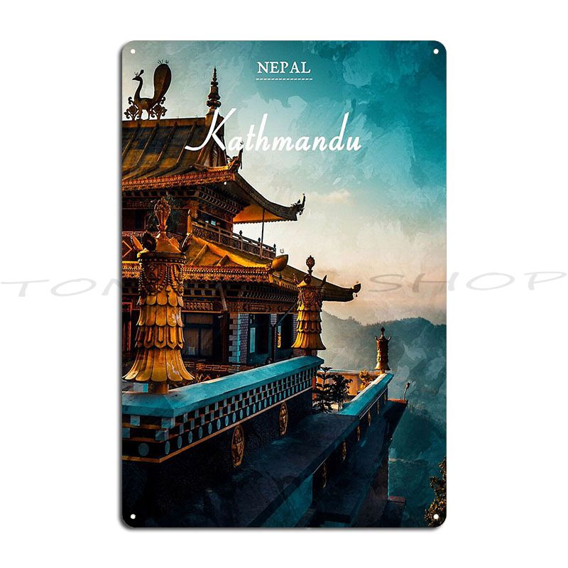 لافتة معدنية للسفر إلى كاتماند - مراجعة Home Decor Kathmandu وسعره