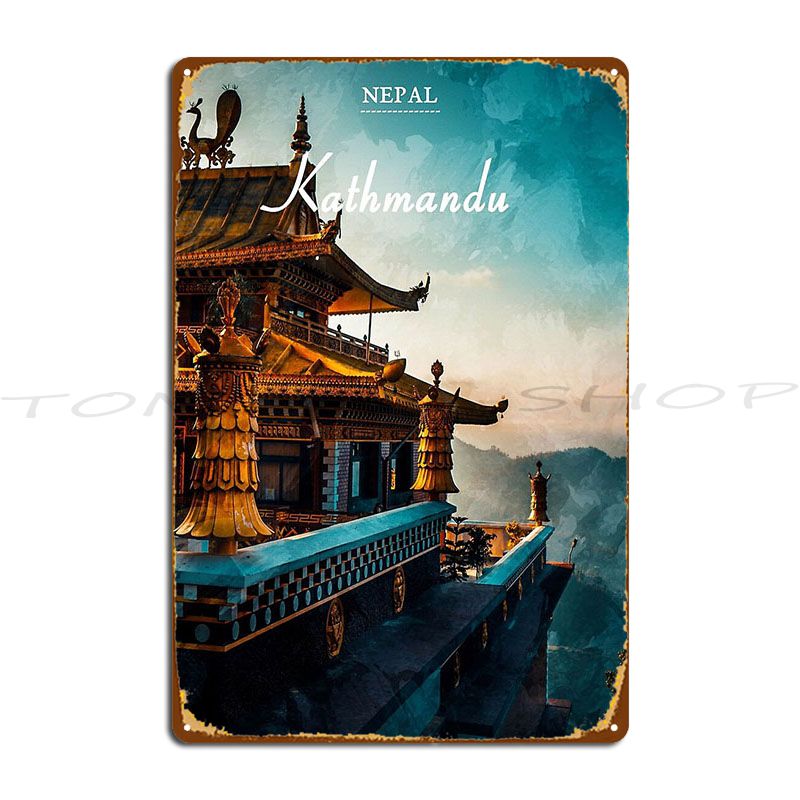 لافتة معدنية للسفر إلى كاتماند - مراجعة Home Decor Kathmandu وسعره